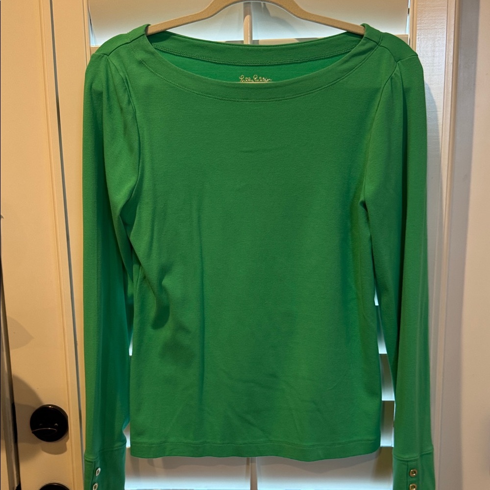 Lilly Pulitzer green Long Sleeve Top